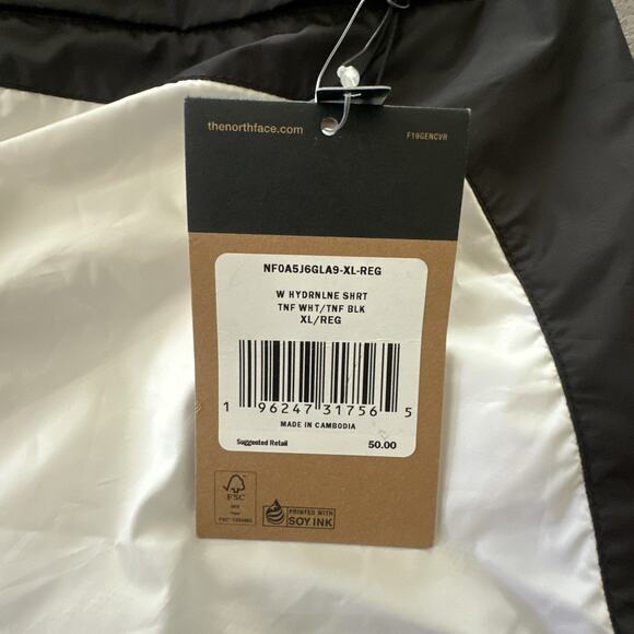 THE NORTH FACE Shorts Womens XL White Black Hydrenaline Athletic Running Outdoor - Picture 2 of 11